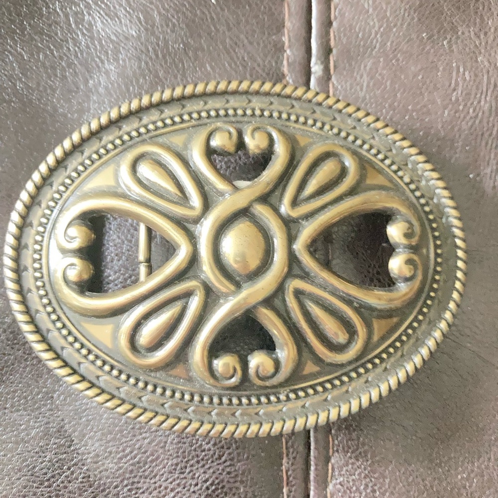 Vintage brass belt buckle